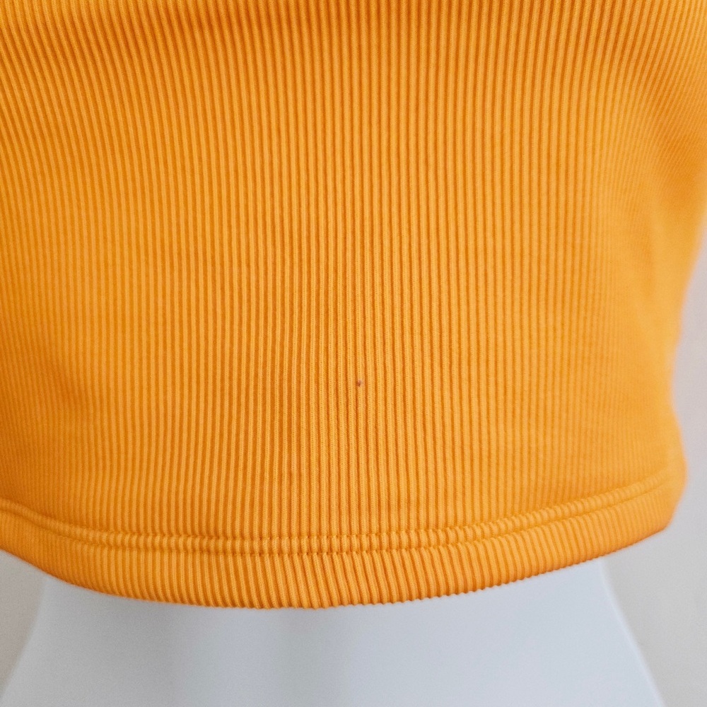 🆑️3/$15 Reebok Ribbed Square-Neck Crop Tank Top - Orange - Picture 2 of 9